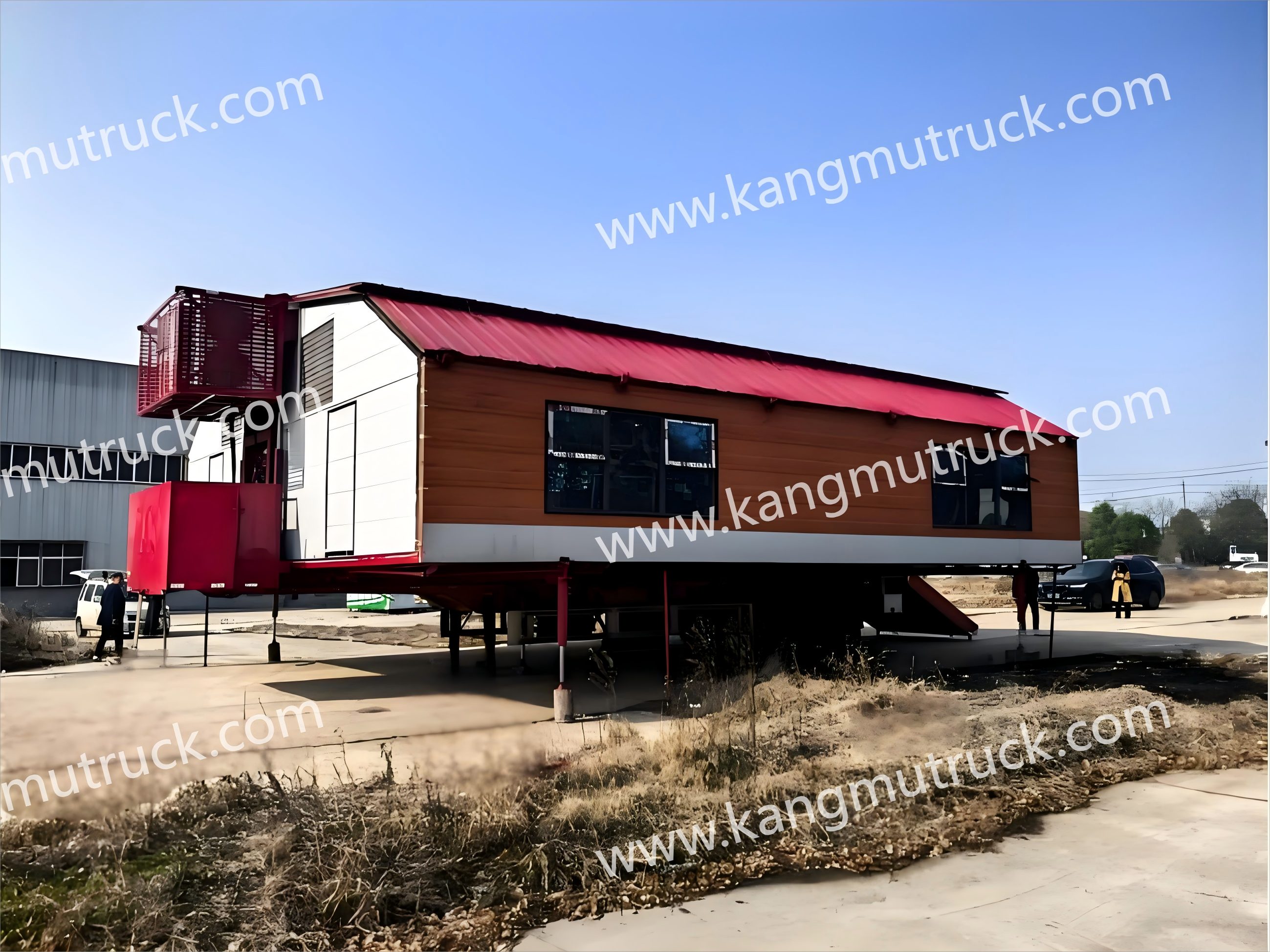 13.8m Duo-axe semi-trailer continens-genus convivium salsissimus vir vivens