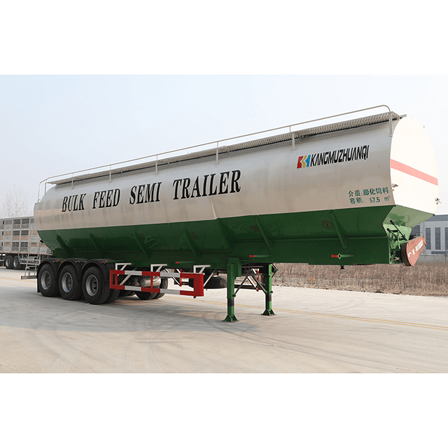 13m Bulk Feed Grain Trailer 57.5m3 Electrical Auger Conveyor