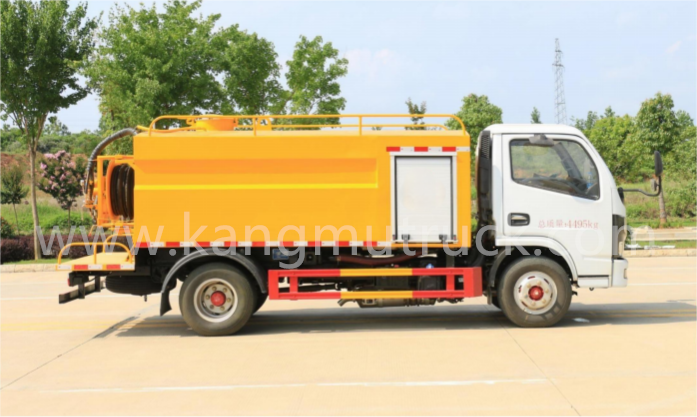 Dongfeng Dolika D6 4Cbm High Pressure Cleaning Truck