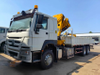 HOWO 8x4 Truck With Crane Dump Truck Cargo Flatbed Truck 