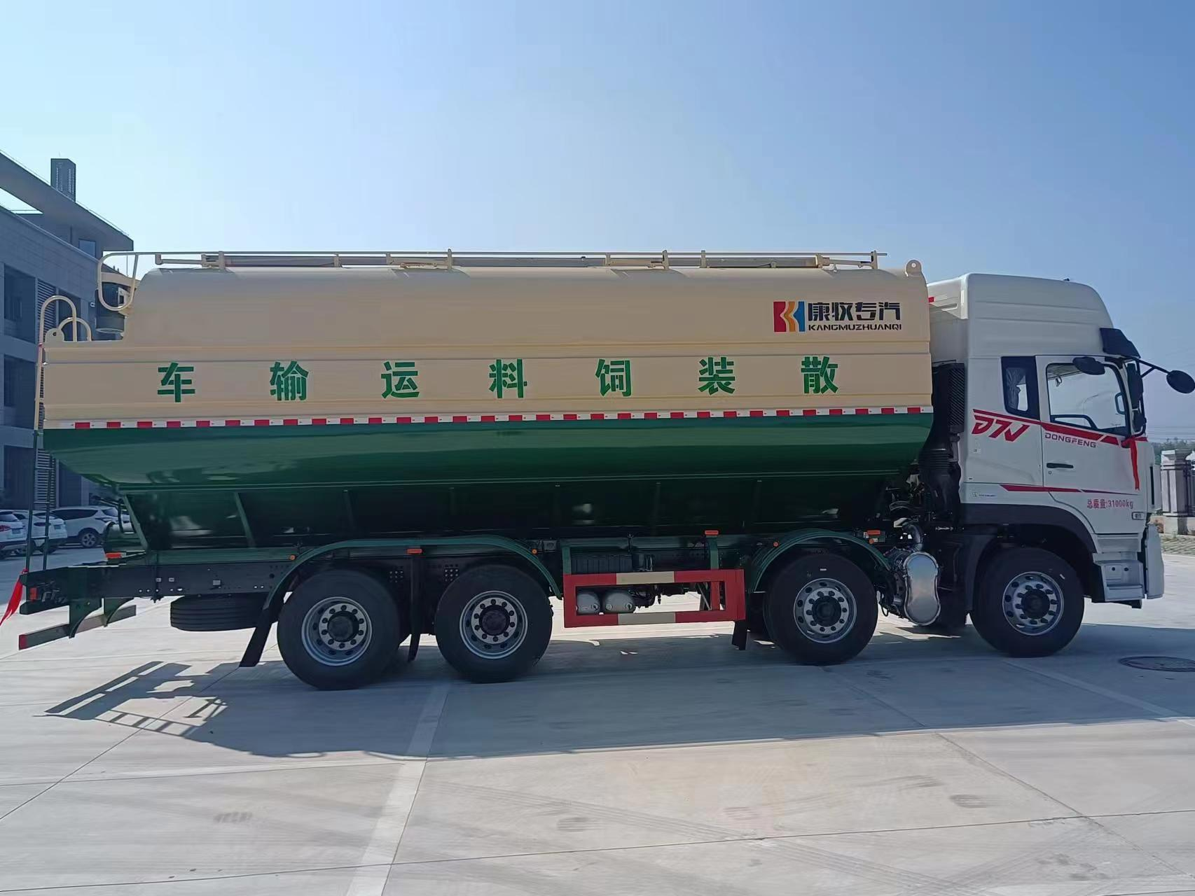 Dongfeng 4 άξονες χύδην φορτηγό τροφοδοσίας
