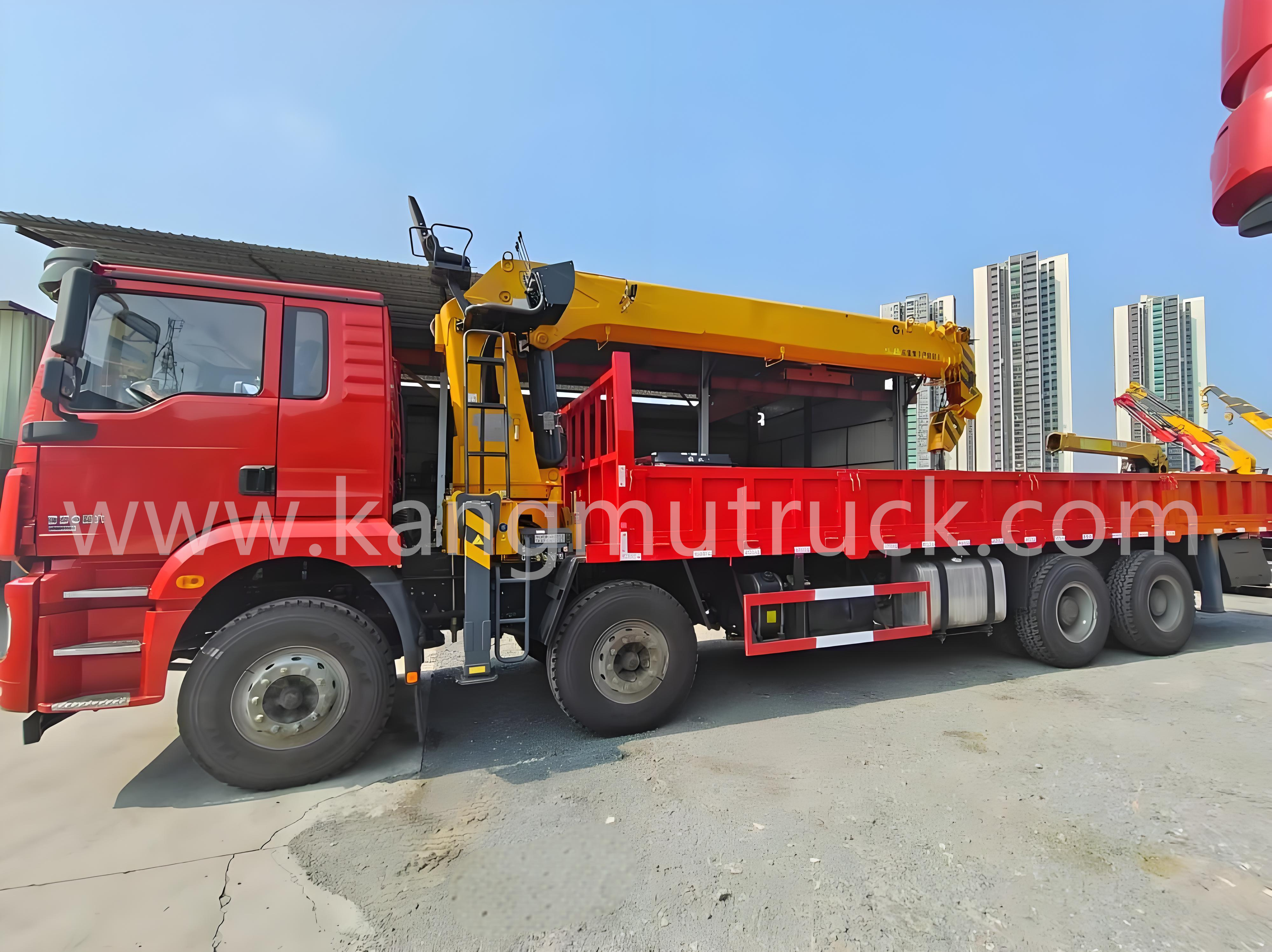 Shacman Delong 16Tons Telescopic Straight Arm Crane Truck