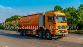 Shacman Delong(With Auxiliary Engine) 32Cbm Combi Suction And Jetting Truck