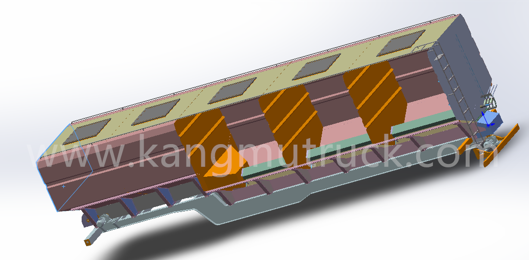 11.7m 3-Axle Grain Transport Trailer