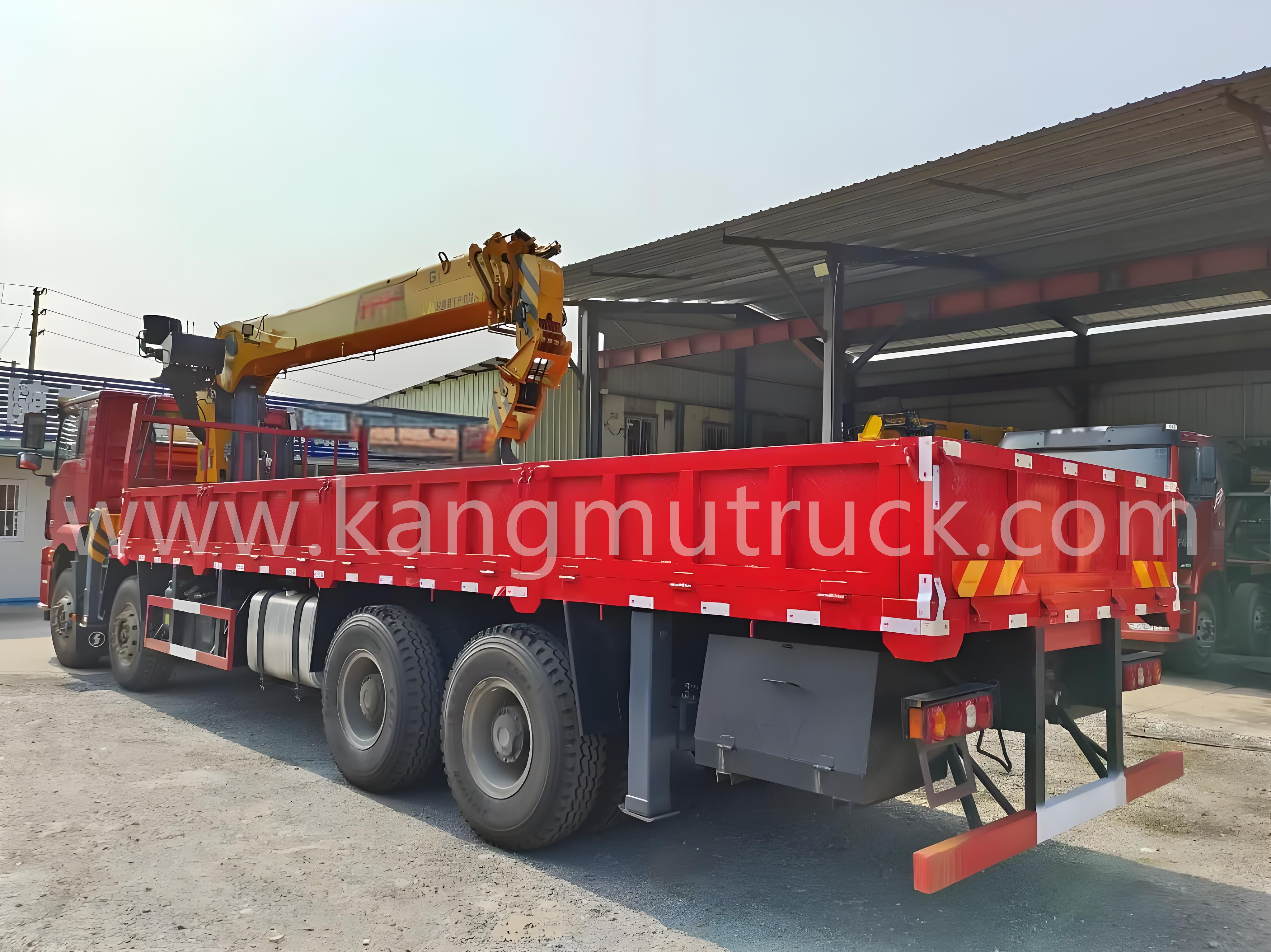 Shacman Delong 16Tons Telescopic Straight Arm Crane Truck