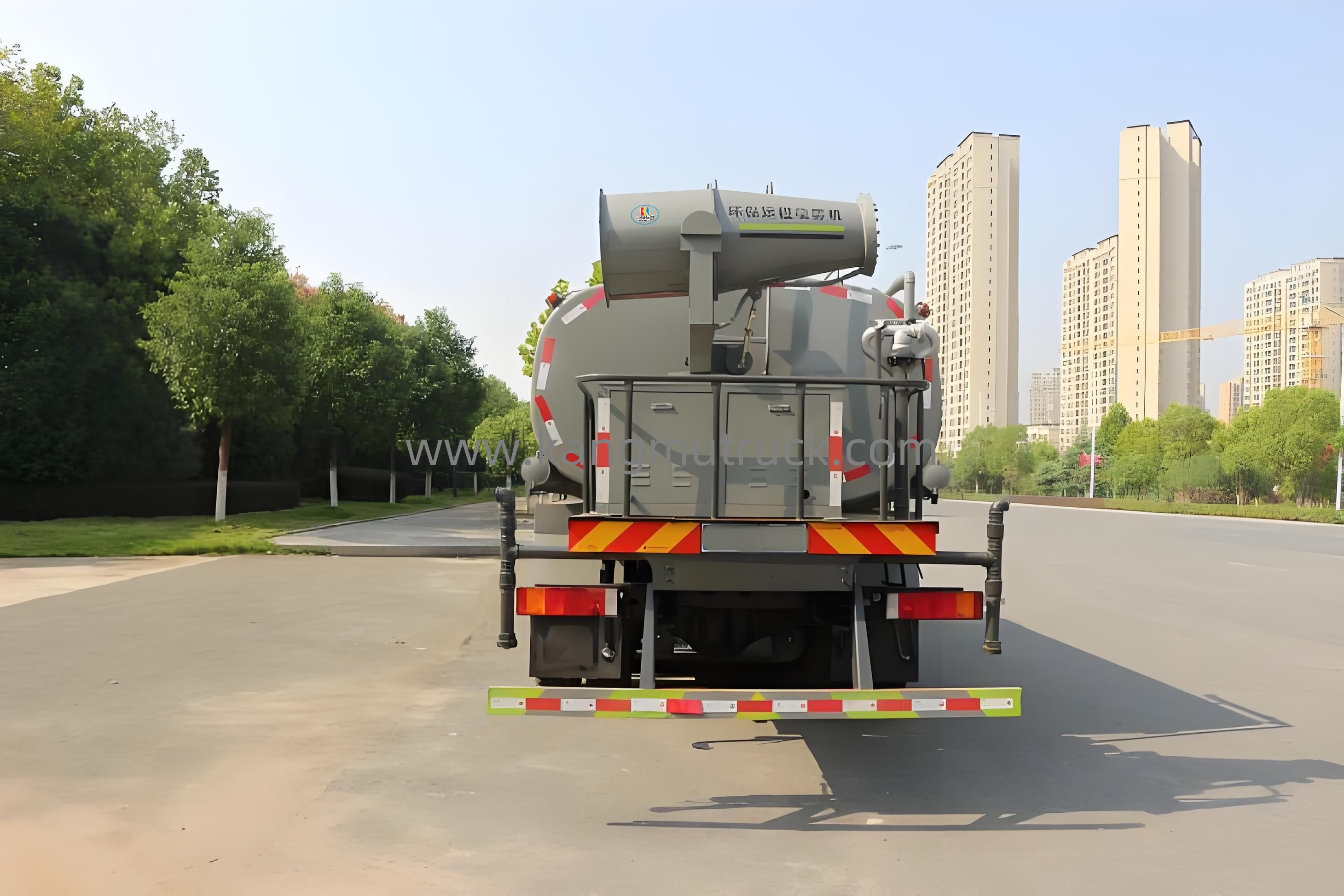 ក្រុមហ៊ុន Dongfeng Kl Cummins 290HB 2 23cbm ឡានដឹកទំនិញធូលី