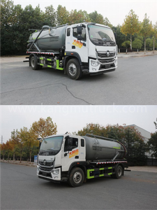 Kangmu Foton Ollin Yuchai 200HP Sewage Suction Truck