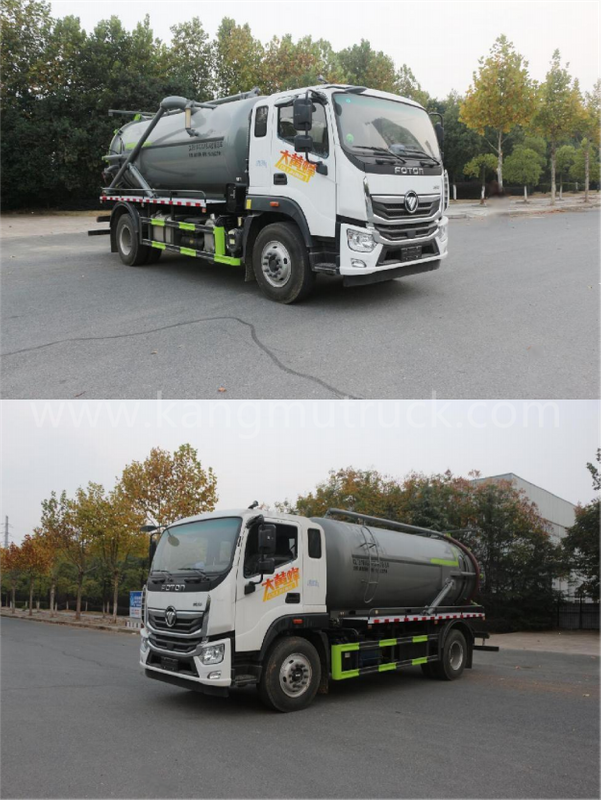 Kangmu Foton Ollin Yuchai 200HP Sewage Suction Truck
