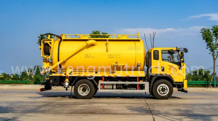 Sinotruk Homan 13Cbm Combi Suction And Jetting Truck