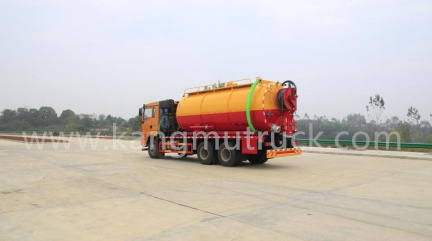 Shacman Delong 21Cbm(With Auxiliary Engine) Combi Suction And Jetting Truck