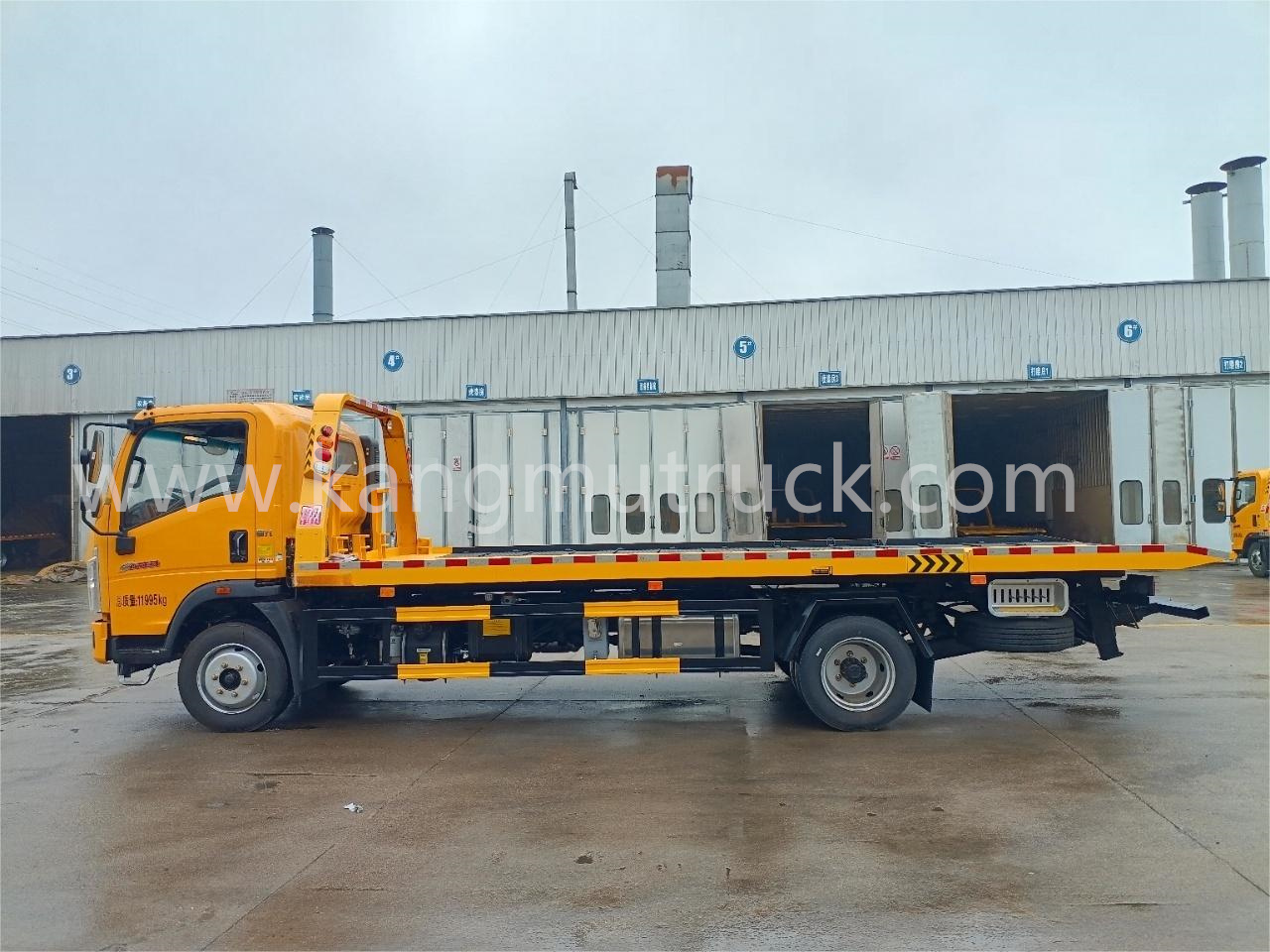 Howo 4500mm, kolkosová platforma Recovery Recovery Tow Truck