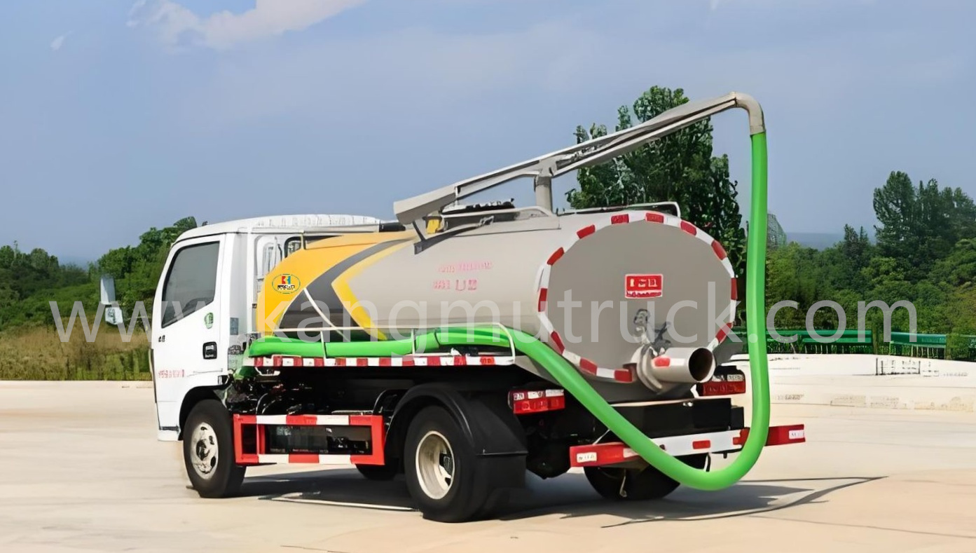Dongfeng Dolika 5CBM Cesspit Emptier And Suction Truck