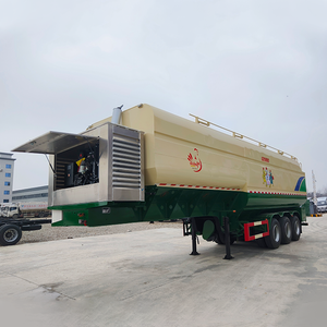11.8 Meter Bulk Feed Trailer with Auger Conveyor And Self Generating Power Supply