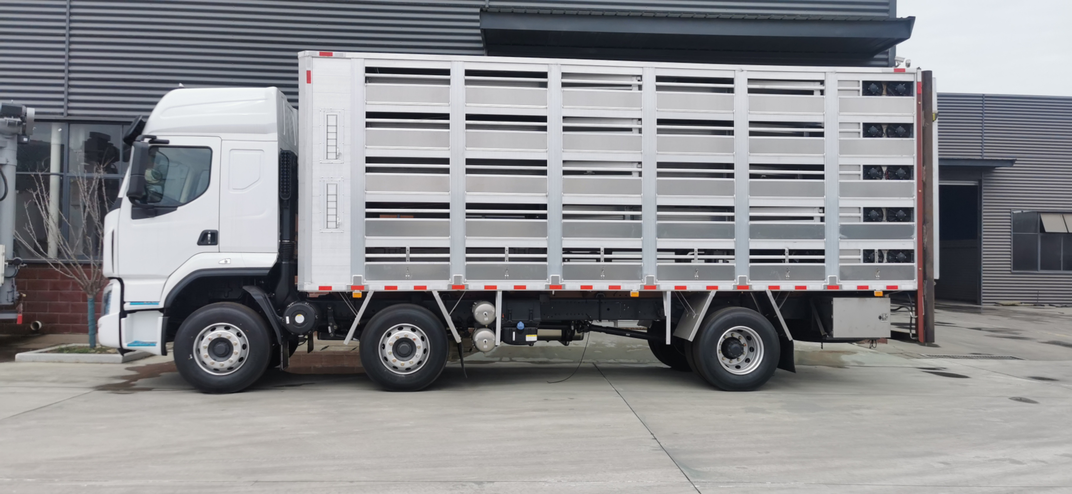 dongfeng chenglong 3車軸家畜輸送トラック