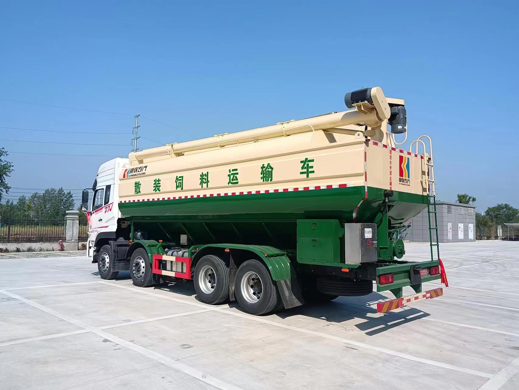 Dongfeng 4 άξονες χύδην φορτηγό τροφοδοσίας