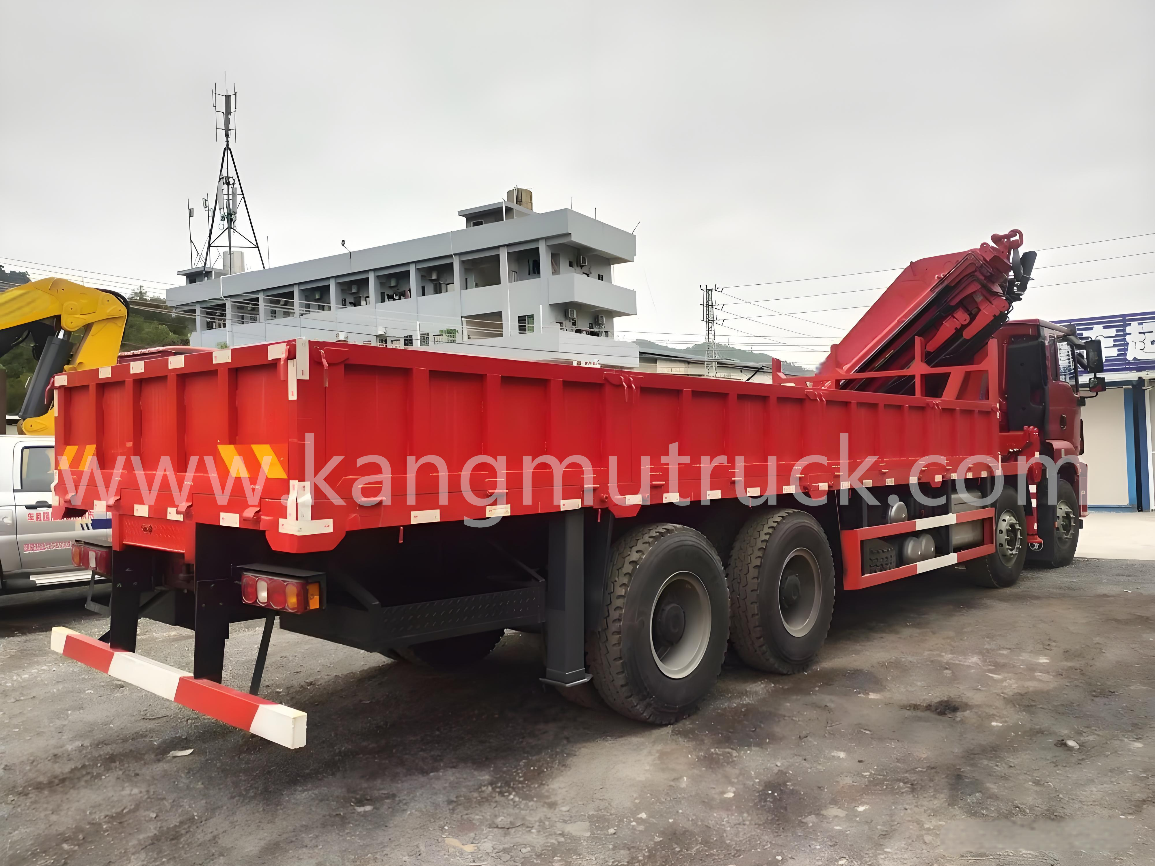 Shacman Delong 28Tons Folding Folding Arm Crane Truck