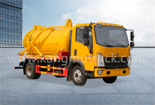 Howo 5Cbm Sewage Suction Truck