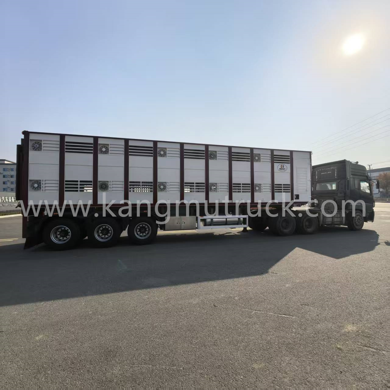 High-end Alluminiun Alloy Double-floor Livestock Transport Trailer