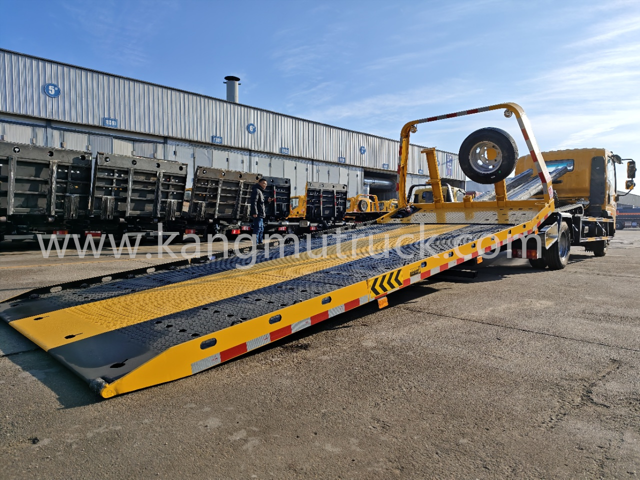 FAW 140HP Posuvná platforma Recovery Recovery Tow Truck Wrecker Tow Truck