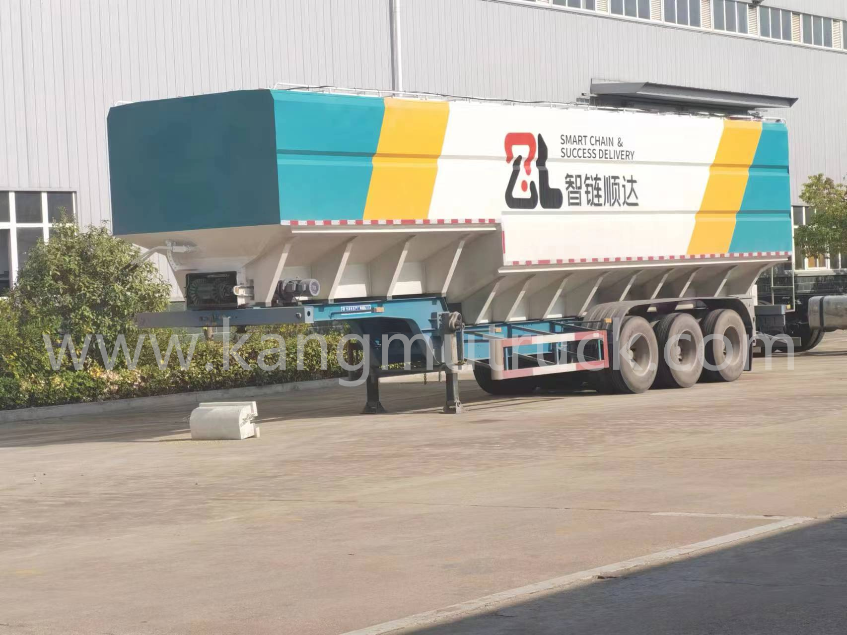 11.7m 3-Axle Grain Transport Trailer