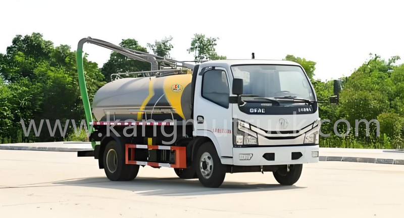 Dongfeng Dolika 5CBM Cesspit Emptier And Suction Truck