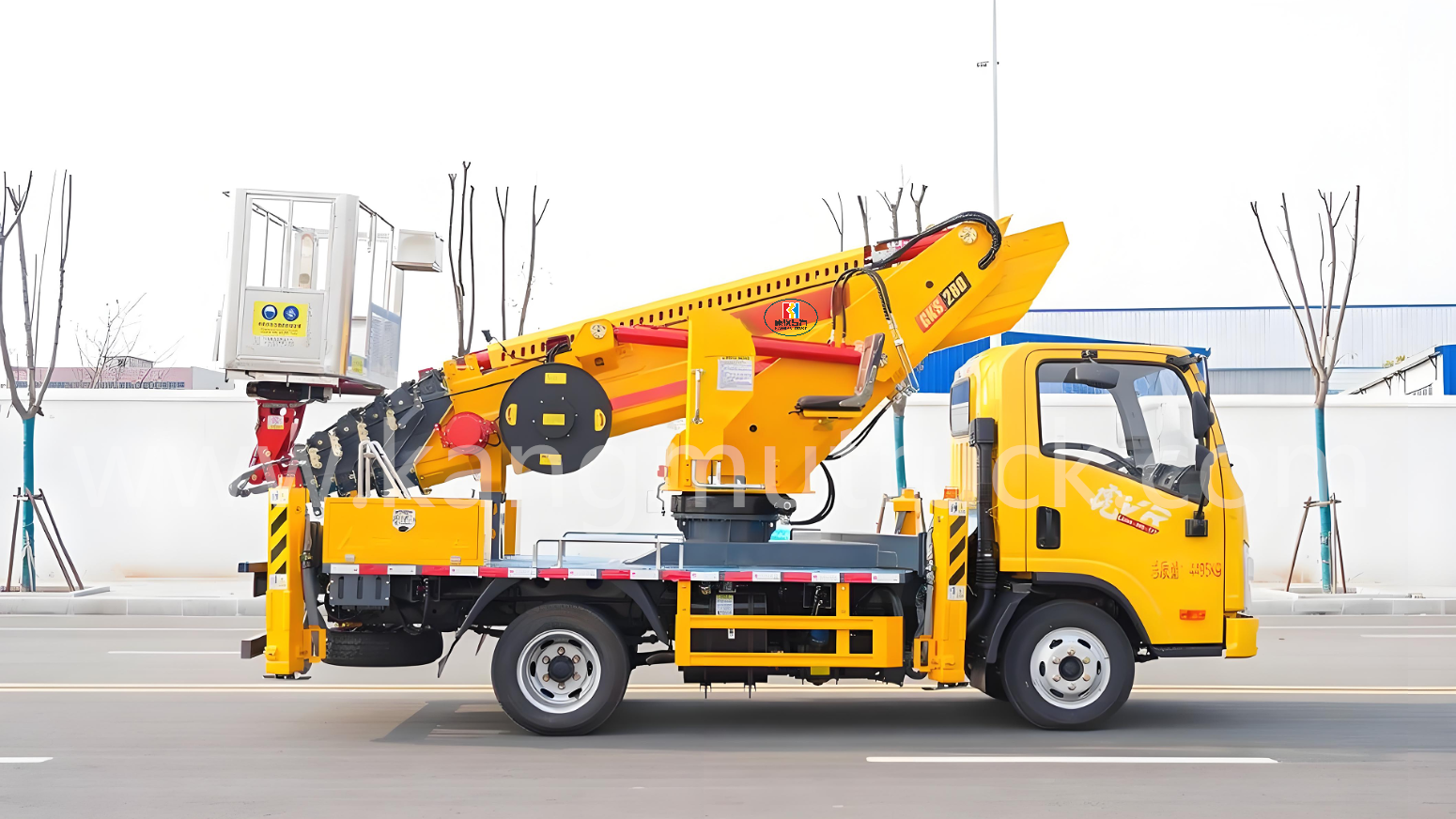 Jiefang jiefang 28 метрлік жүк көтергіш жүк көлігі жеті бум