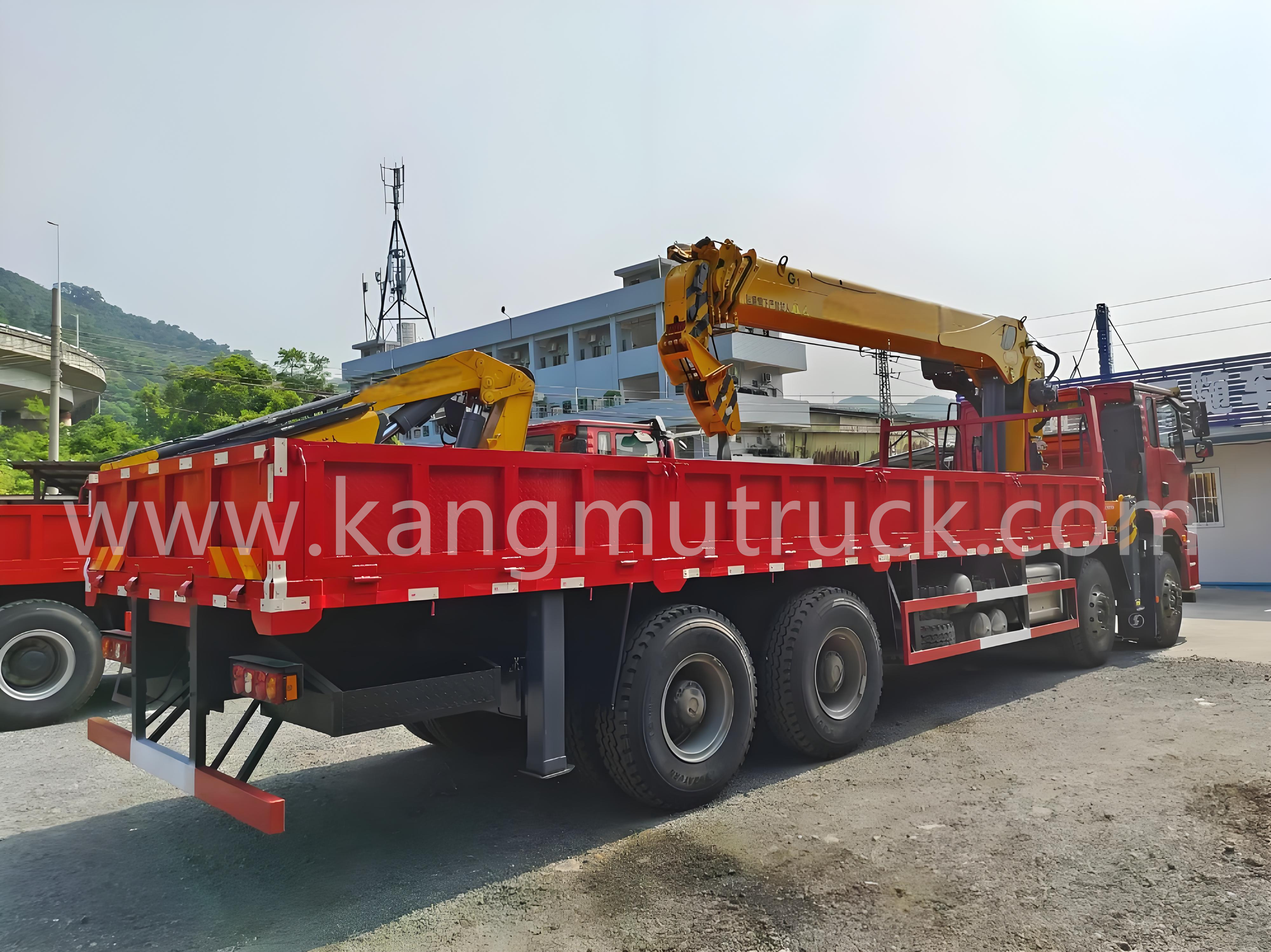 Shacman Delong 16Tons Telescopic Straight Arm Crane Truck
