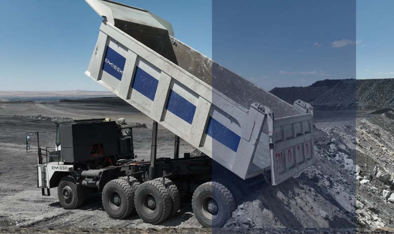 115tons EV New Energy Intelligent Mining Dump Truck