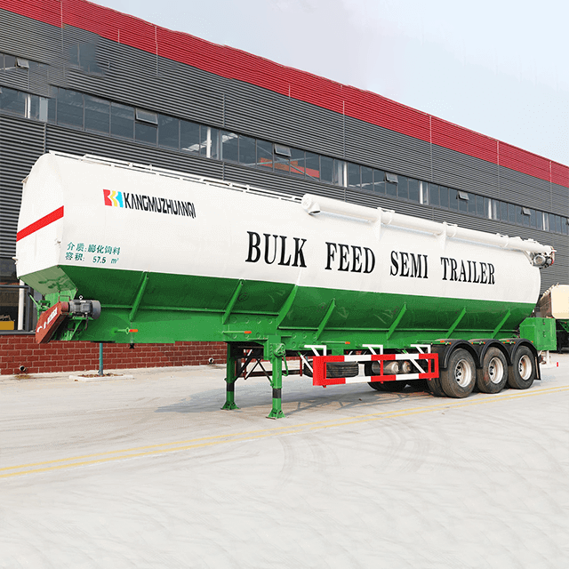 13m Bulk Feed Grain Trailer 57.5m3 Electrical Auger Conveyor