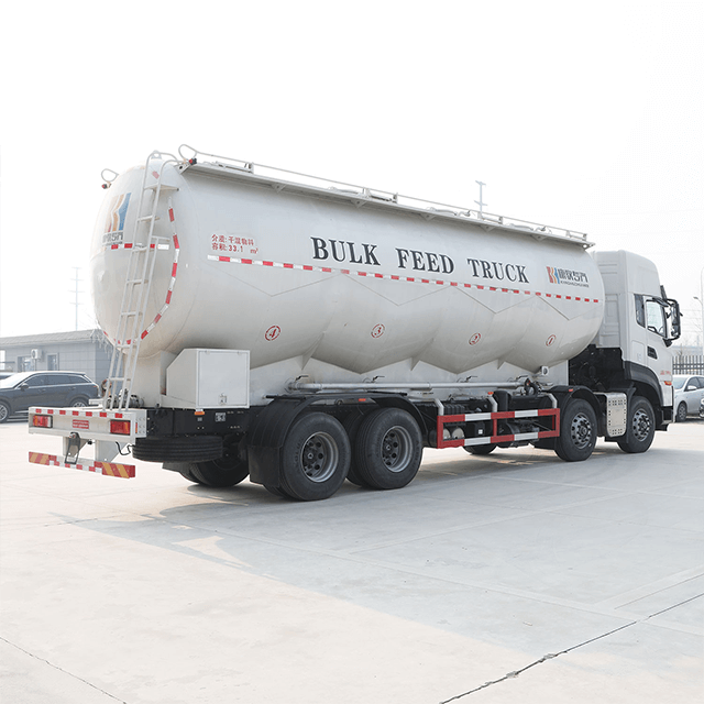 Dongfeng Brand 31 Tons 33000 Liters 8X4 Bulk Feed Truck for Animal Feed Delivery