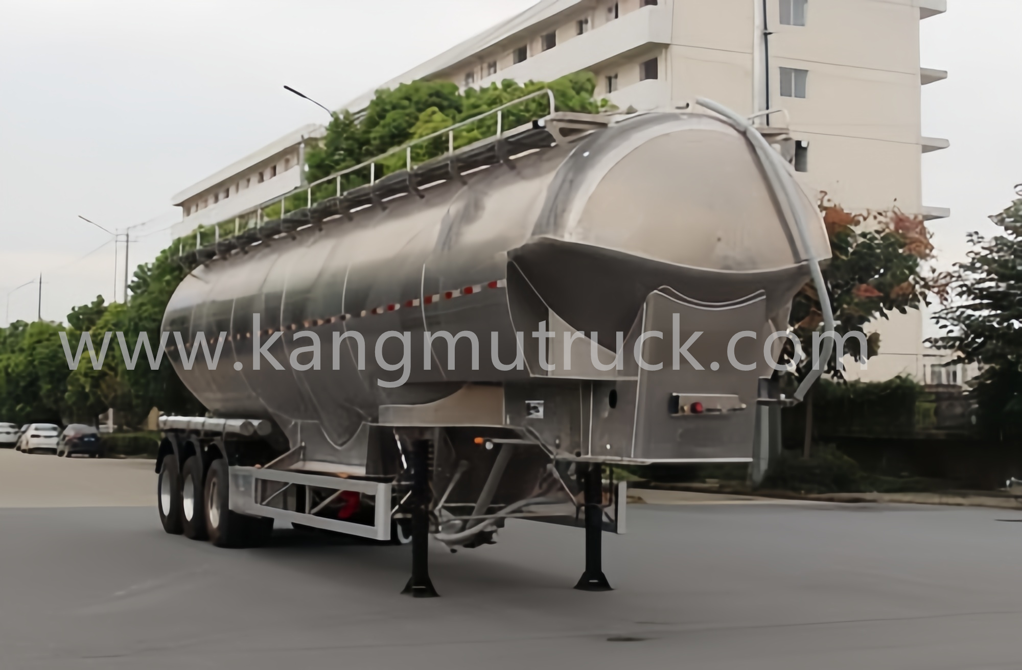 Hubei Kangmu Bulk Feed Transport Semi Trailer (Pneumatic Discharge)