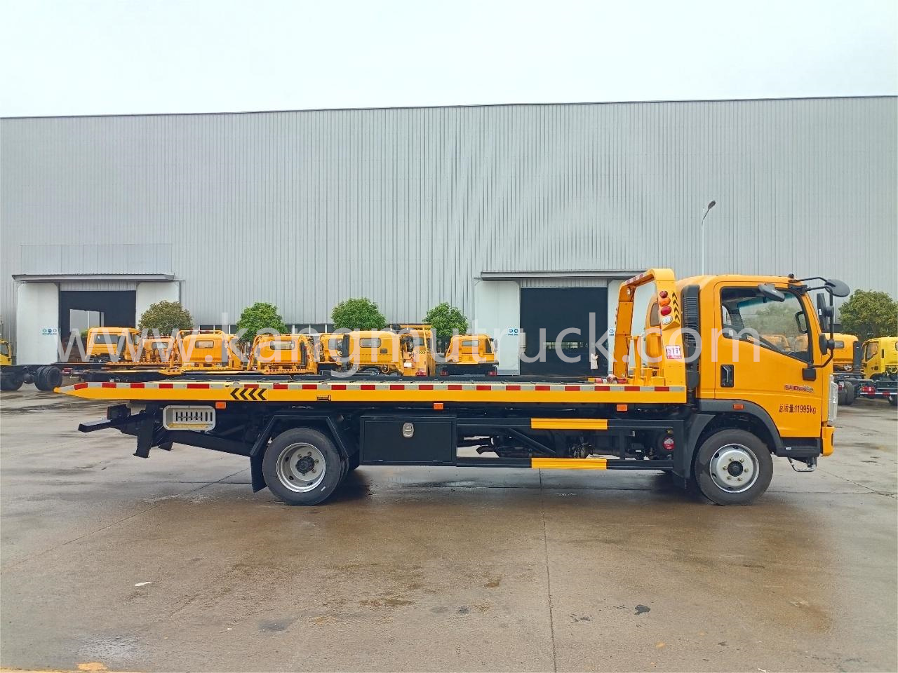 Howo 4500mm, kolkosová platforma Recovery Recovery Tow Truck