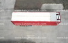 13.8m Duo-axe semi-trailer continens-genus convivium salsissimus vir vivens