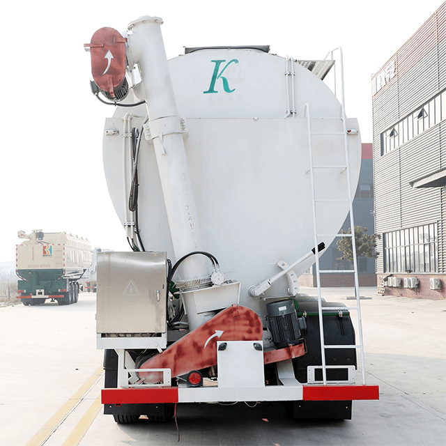 13m Bulk Feed Grain Trailer 57.5m3 Electrical Auger Conveyor