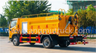 Dongfeng Dolika D7 8Cbm High Pressure Cleaning Truck