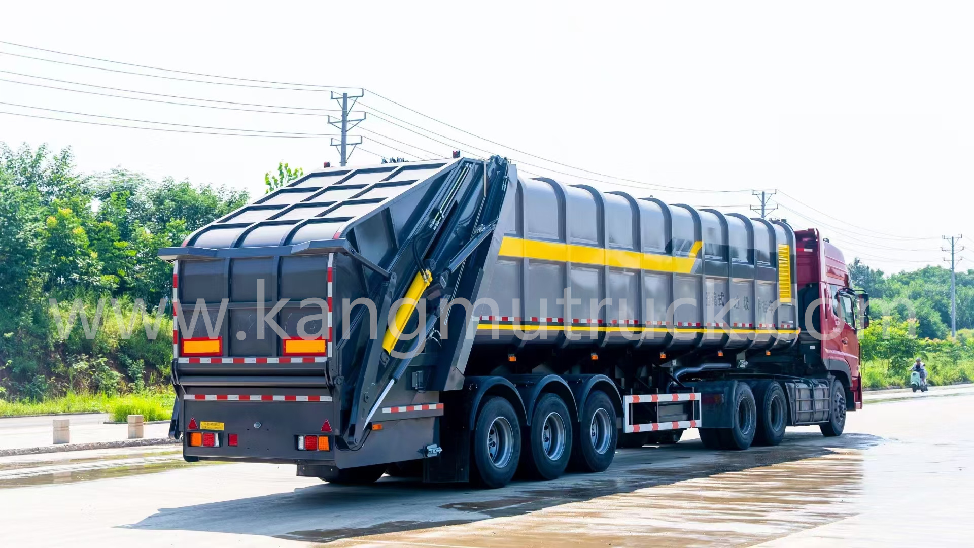 Kangmu 47Cbm Compression Garbage Semi-Trailer