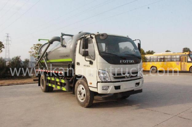 Foton Ollin Yunnei150HP 8Cbm Sewage Suction Truck