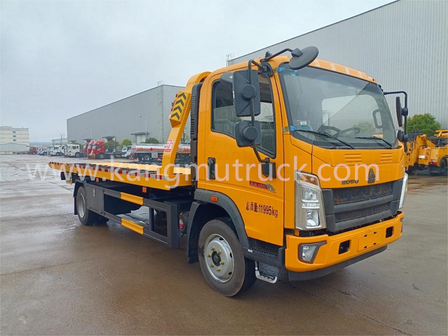 Howo 4500mm, kolkosová platforma Recovery Recovery Tow Truck