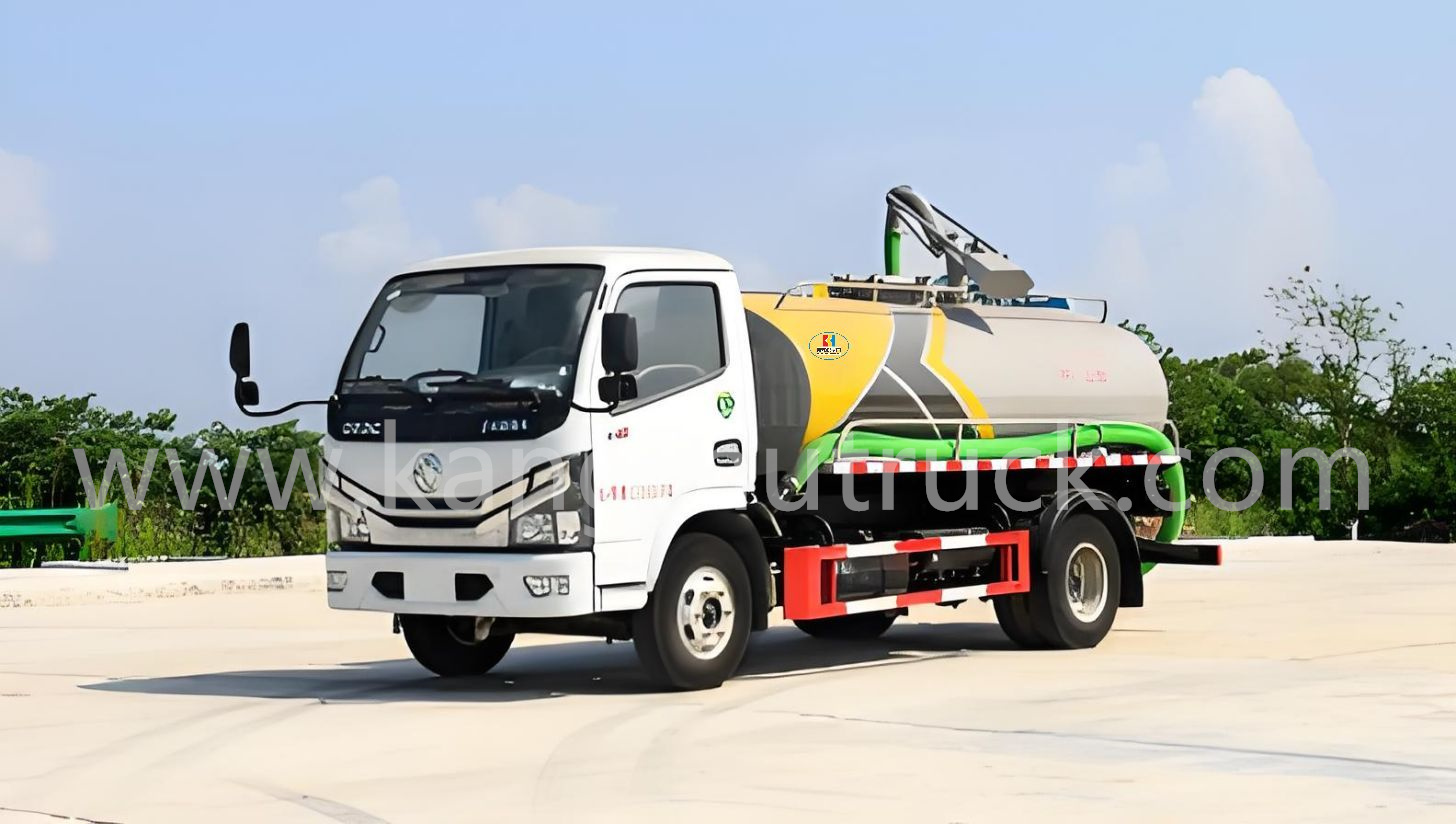 Dongfeng Dolika 5CBM Cesspit Emptier And Suction Truck
