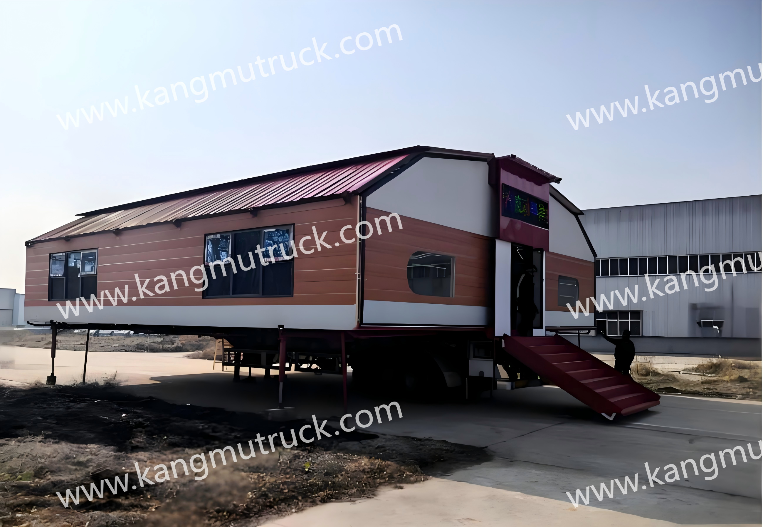 13.8m Duo-axe semi-trailer continens-genus convivium salsissimus vir vivens