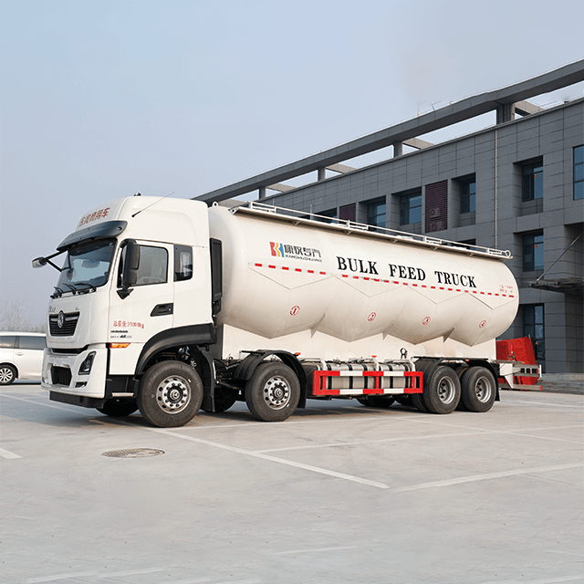 Dongfeng Brand 31 Tons 33000 Liters 8X4 Bulk Feed Truck for Animal Feed Delivery