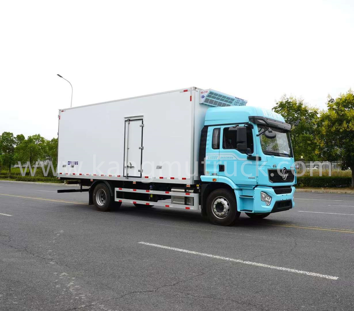 Shacman 6.8m 270hp 냉장 트럭 