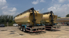 28-ton 8-Compartment Carbon Steel Feed Semi-Trailer